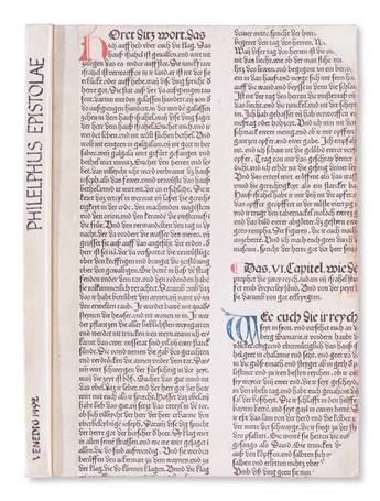 INCUNABULA  PHILELPHUS, FRANCISCUS [i. e., FILELFO, FRANCESCO.] Epistolae.  1492